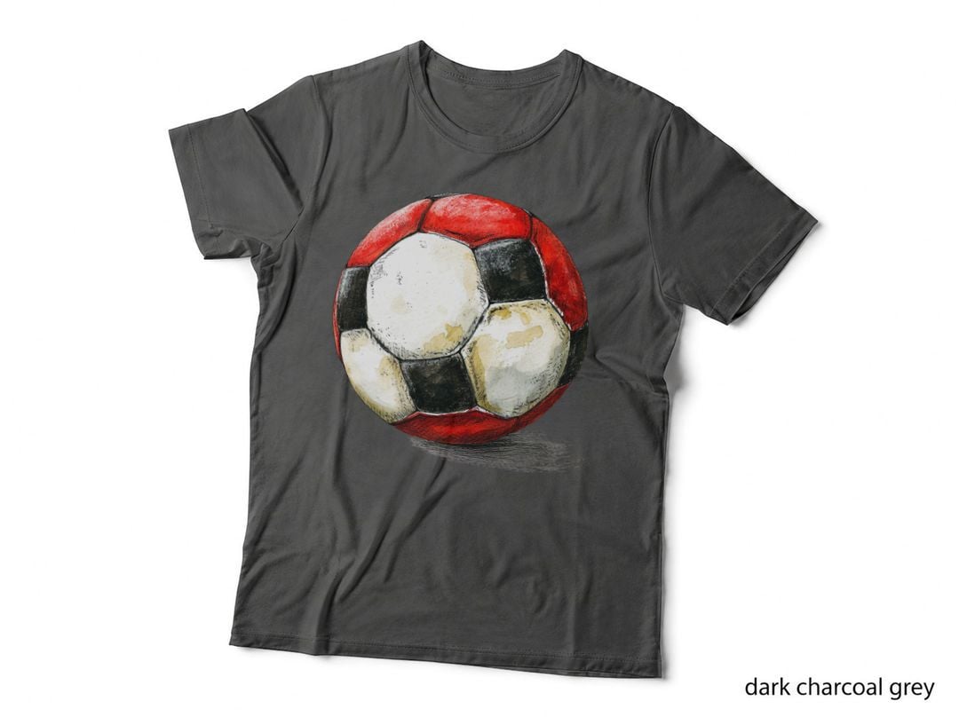 Soccer Ball Sketch Football T-Shirt, Football Graphic Tee, Football Design Shirt