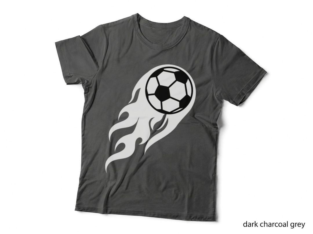 Soccer Ball on Fire Soccer T-Shirt, Soccer Graphic Tee, Soccer Gift Shirt
