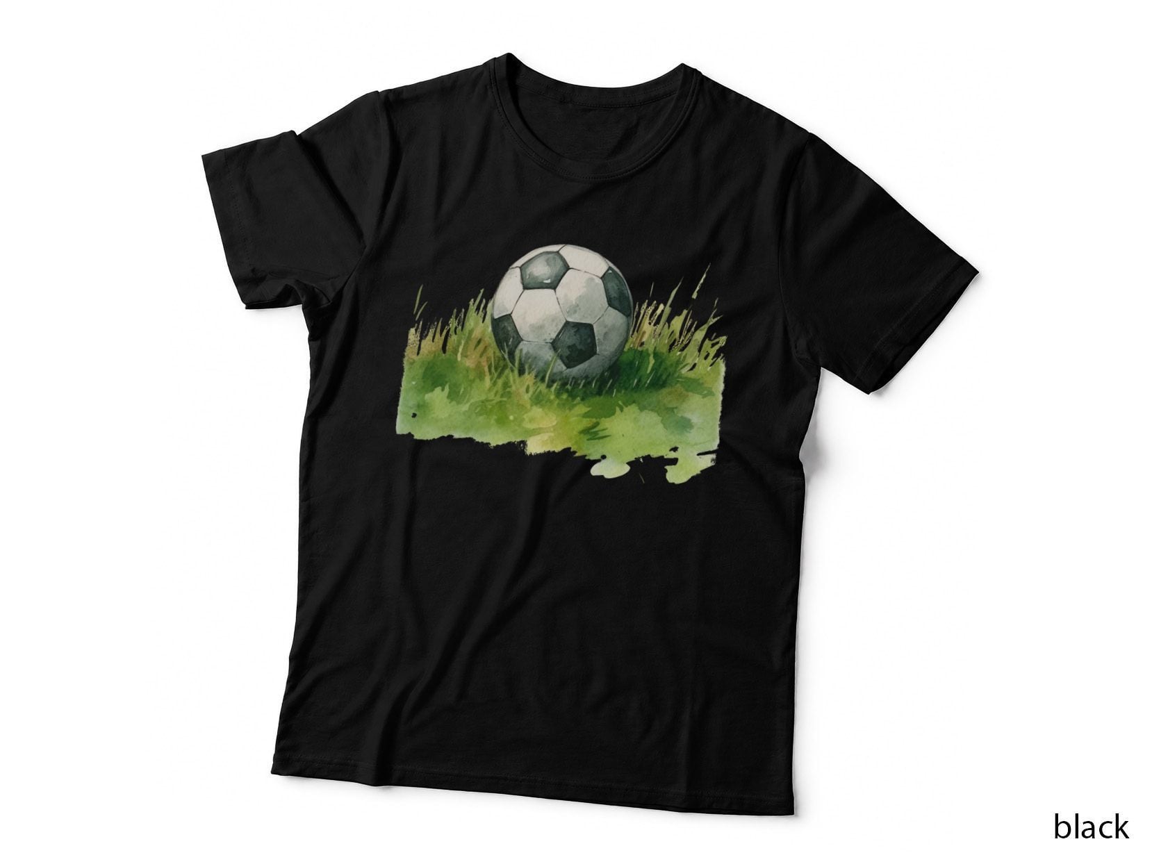 Soccer Ball on Grass Football T-Shirt, Football Graphic Tee, Cute Football Shirt