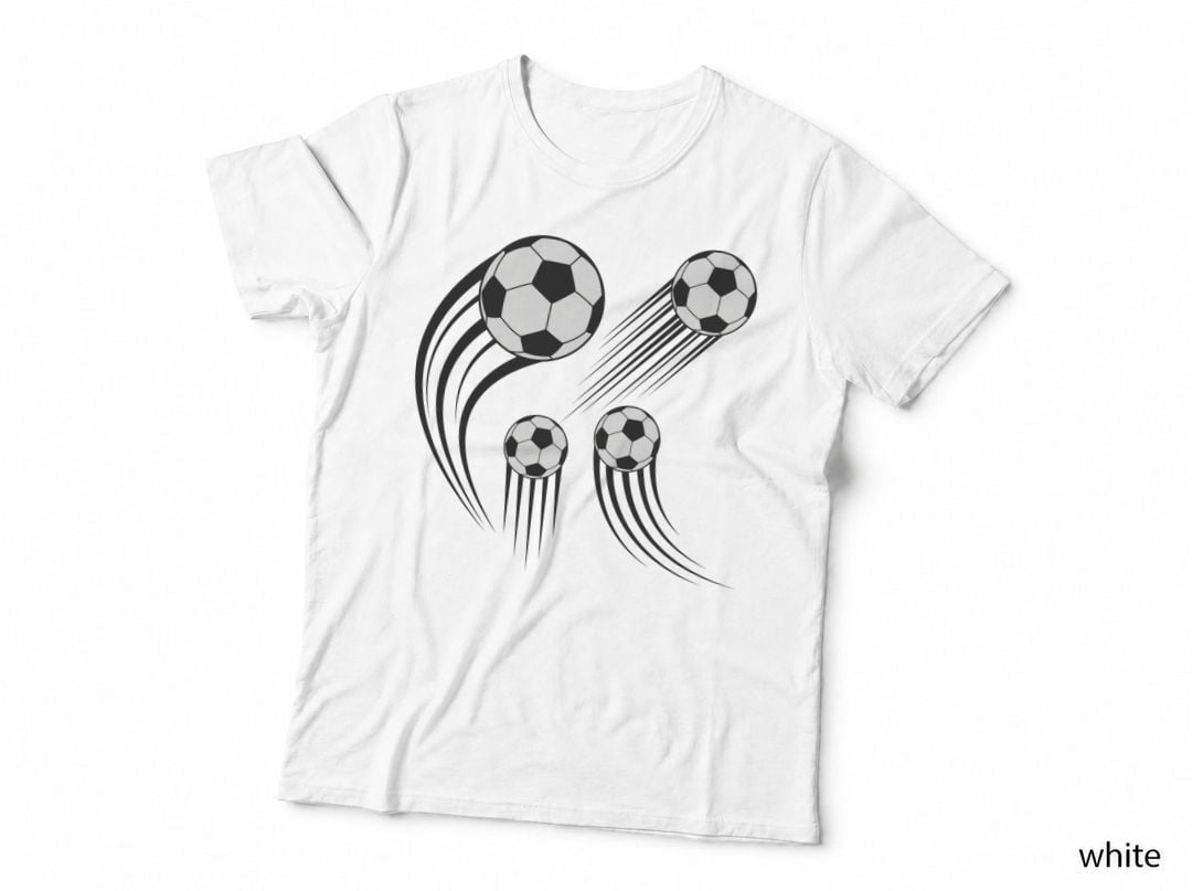 Soccer Balls in Motion Soccer T-Shirt, Soccer Graphic Tee, Soccer Lover Shirt