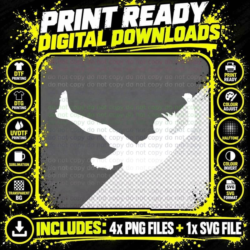 Soccer Player Celebrating Soccer T-Shirt Png SVG Digital Bundle