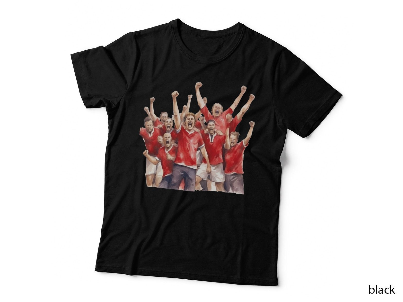Soccer Team Celebrating Victory Football T-Shirt, Football Graphic Tee