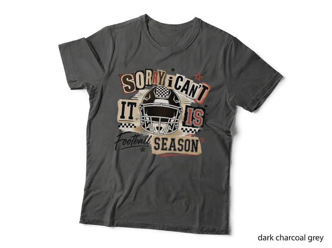 Sorry I Can't It Is Season Football T-Shirt, Football Helmet Graphic