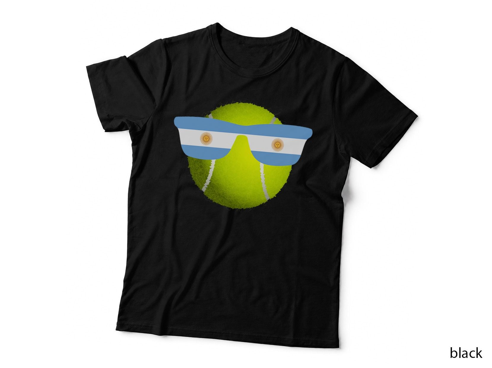 Argentina Tennis Ball Summer Sunglasses, Sports Fan, Tennis Lover T-Shirt