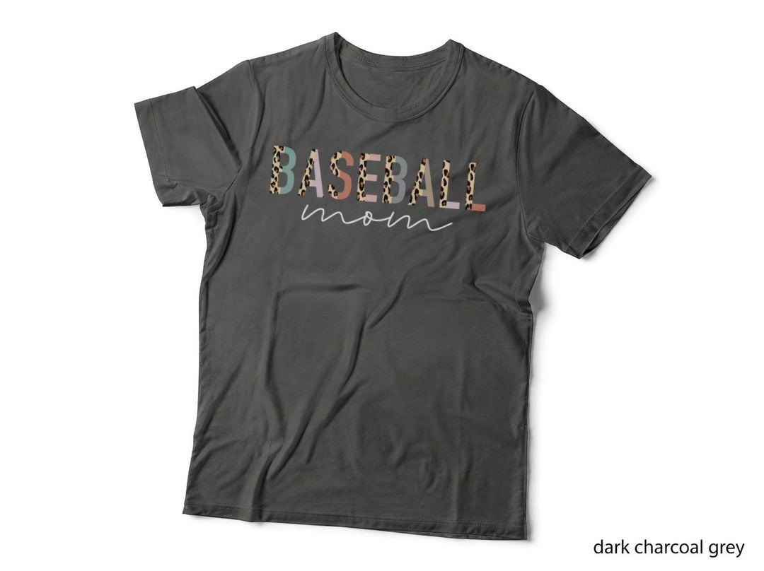 Baseball Mom Gifts Leopard Print Baseball Mama Mother's Day T-Shirt