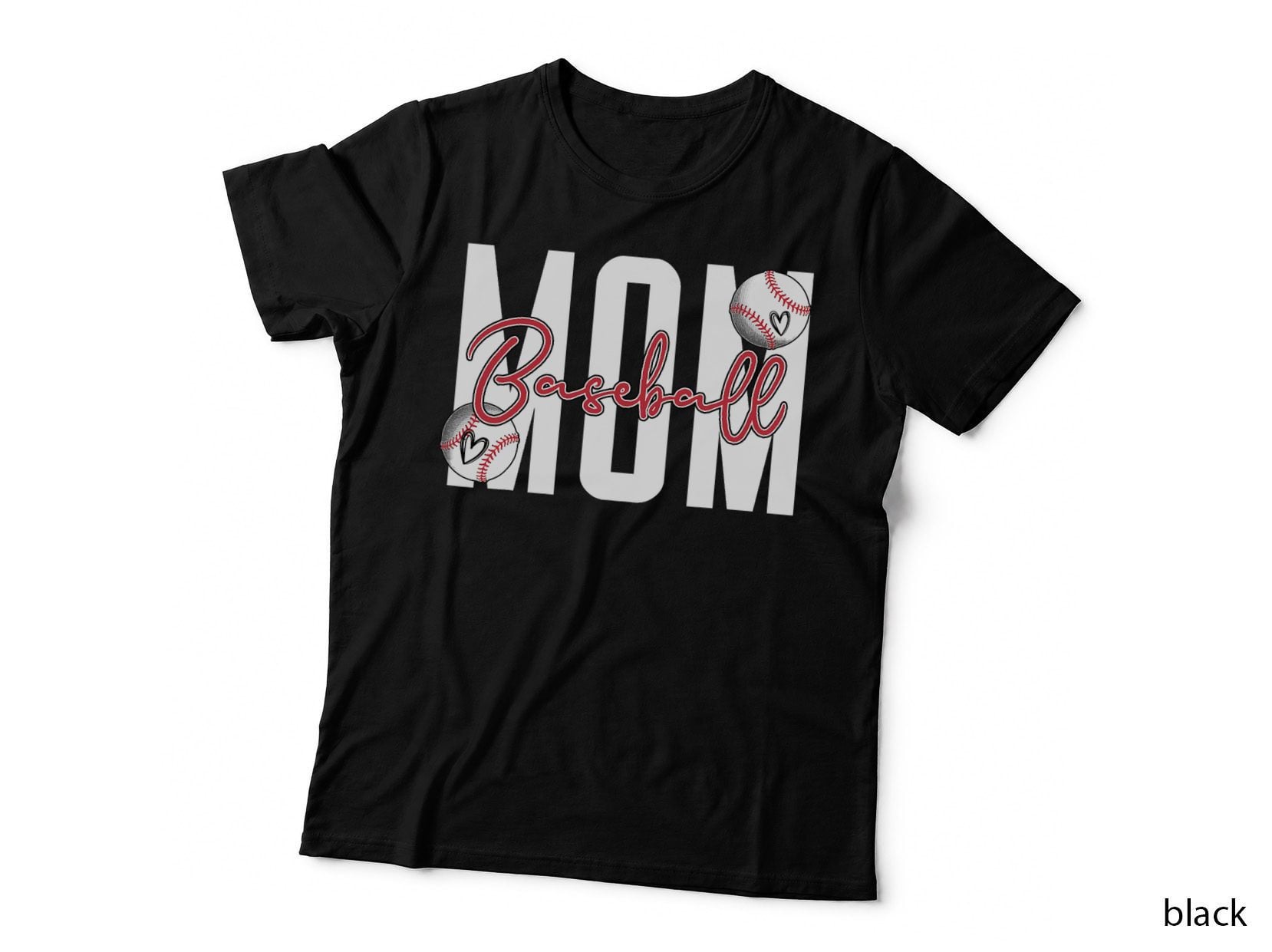 Baseball Mom Letter Print Mama Mother's Day Baseball Lover T-Shirt