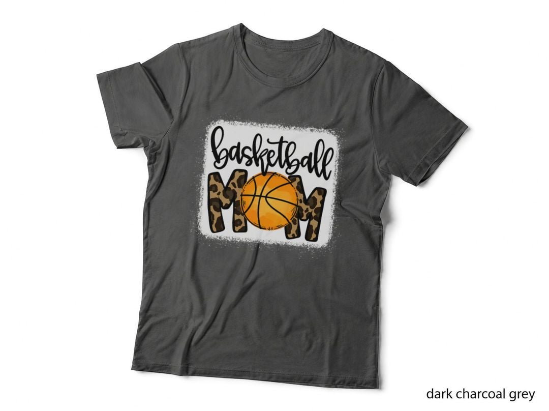Basketball Mom Leopard Basketball Mama, Sports, Team Mom Gift, Game Day T-Shirt