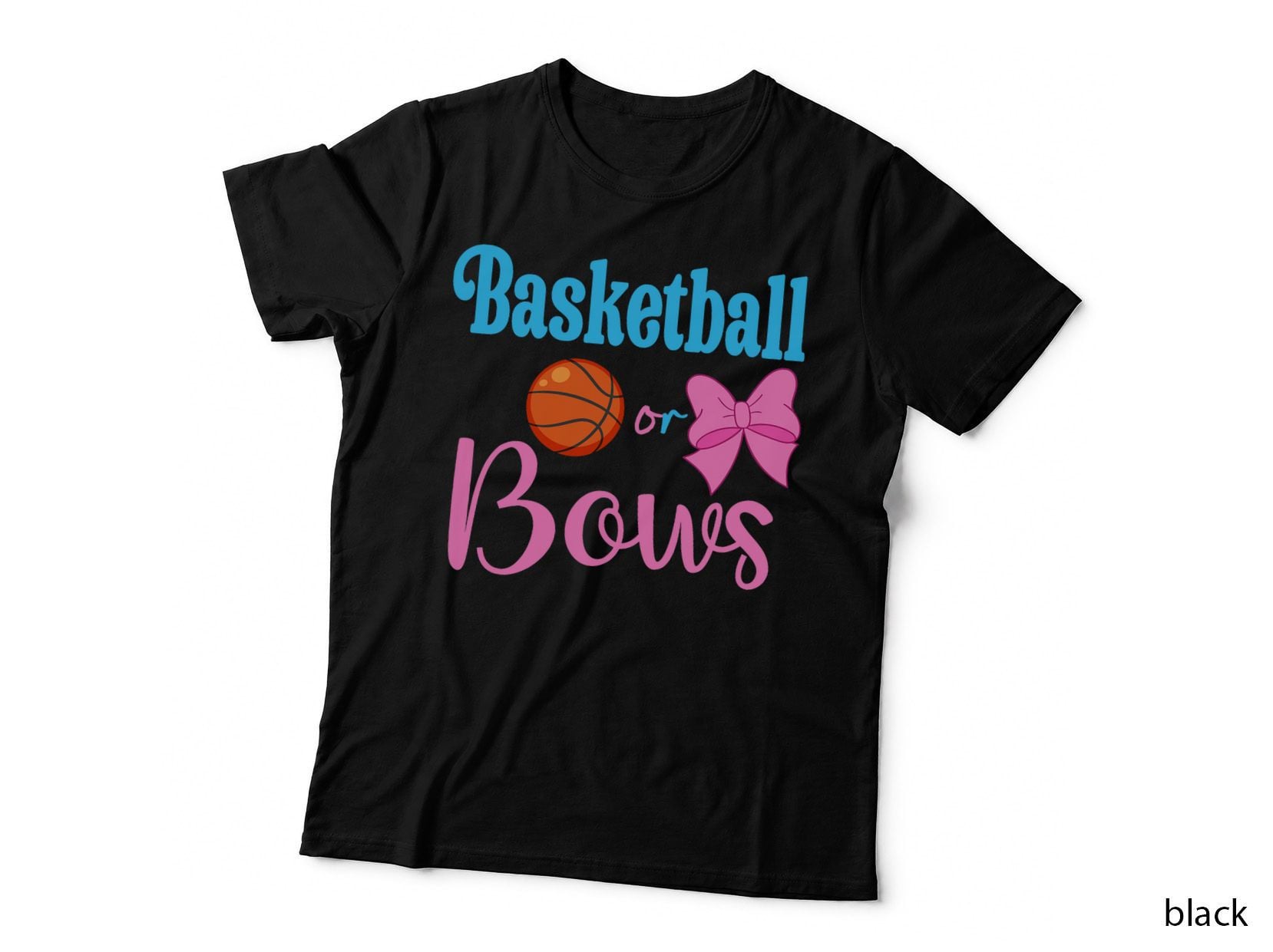 Basketball or Bows - Keeper of the Gender Party Reveal Idea T-Shirt