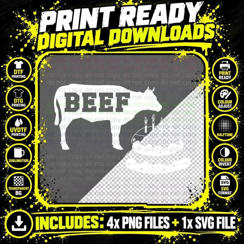 Beef Cake T-Shirt Funny Saying Gym Workout Weightlifting Png SVG Digital Bundle