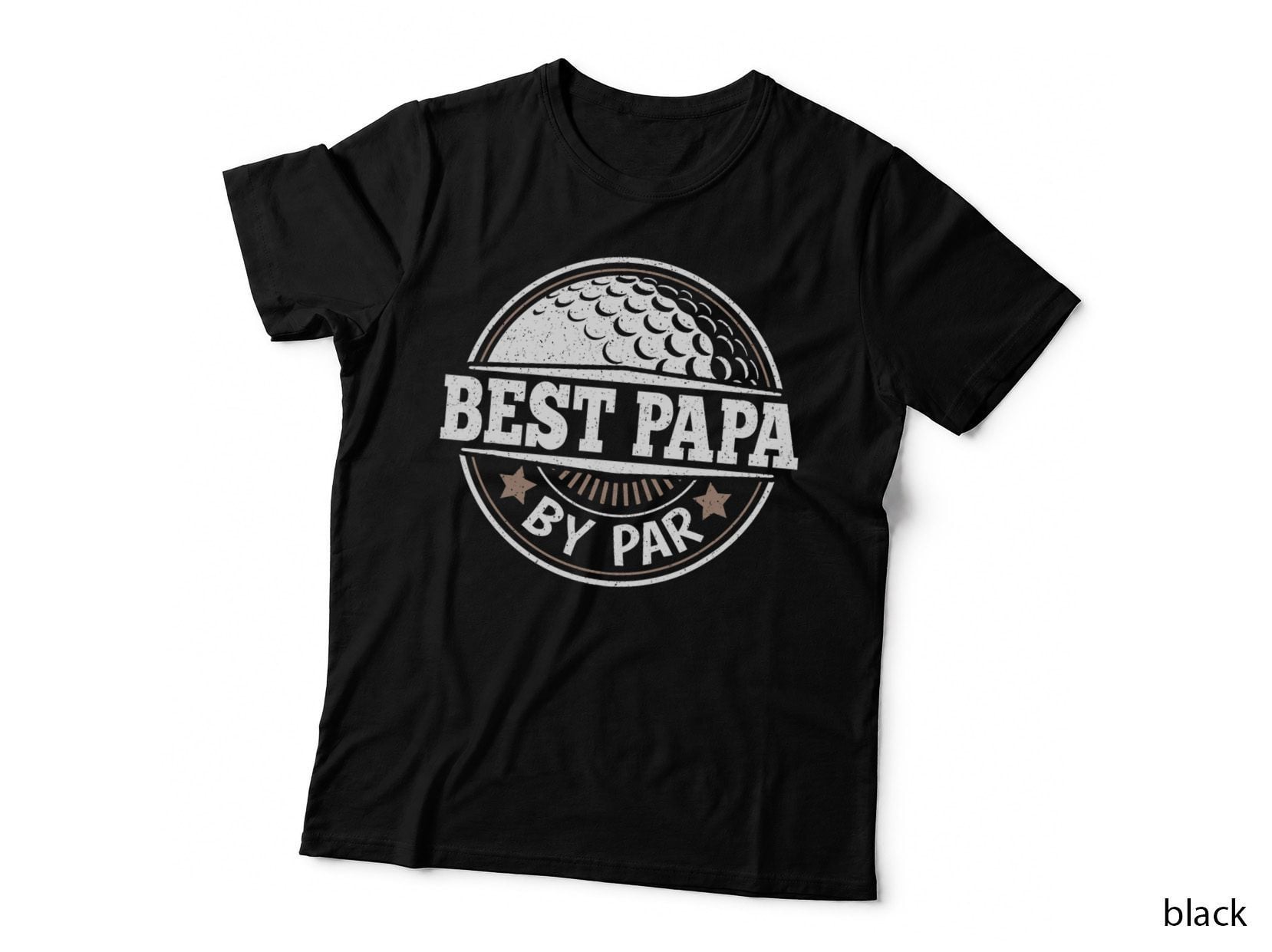 Best Papa by Par Vintage Golf Player Daddy Dad Fathers Day T-Shirt