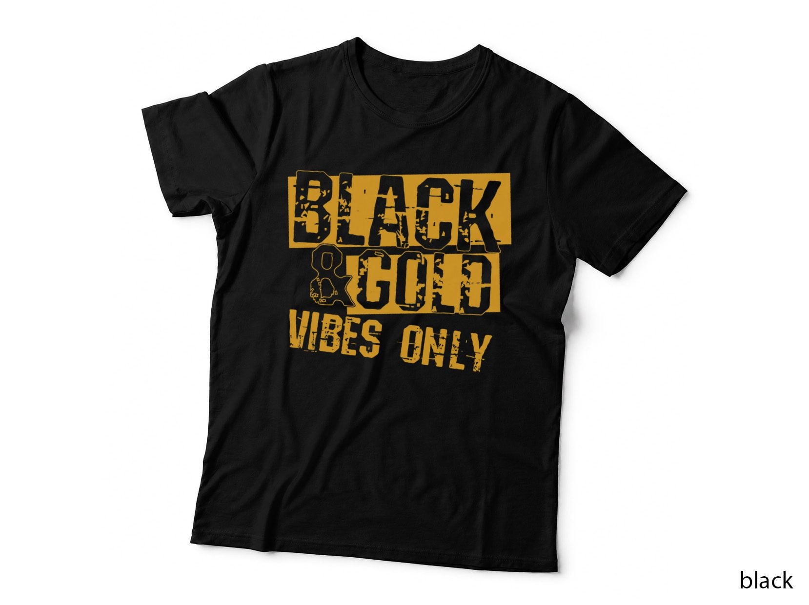 Black Gold Game Day Group Shirt for High School Football T-Shirt