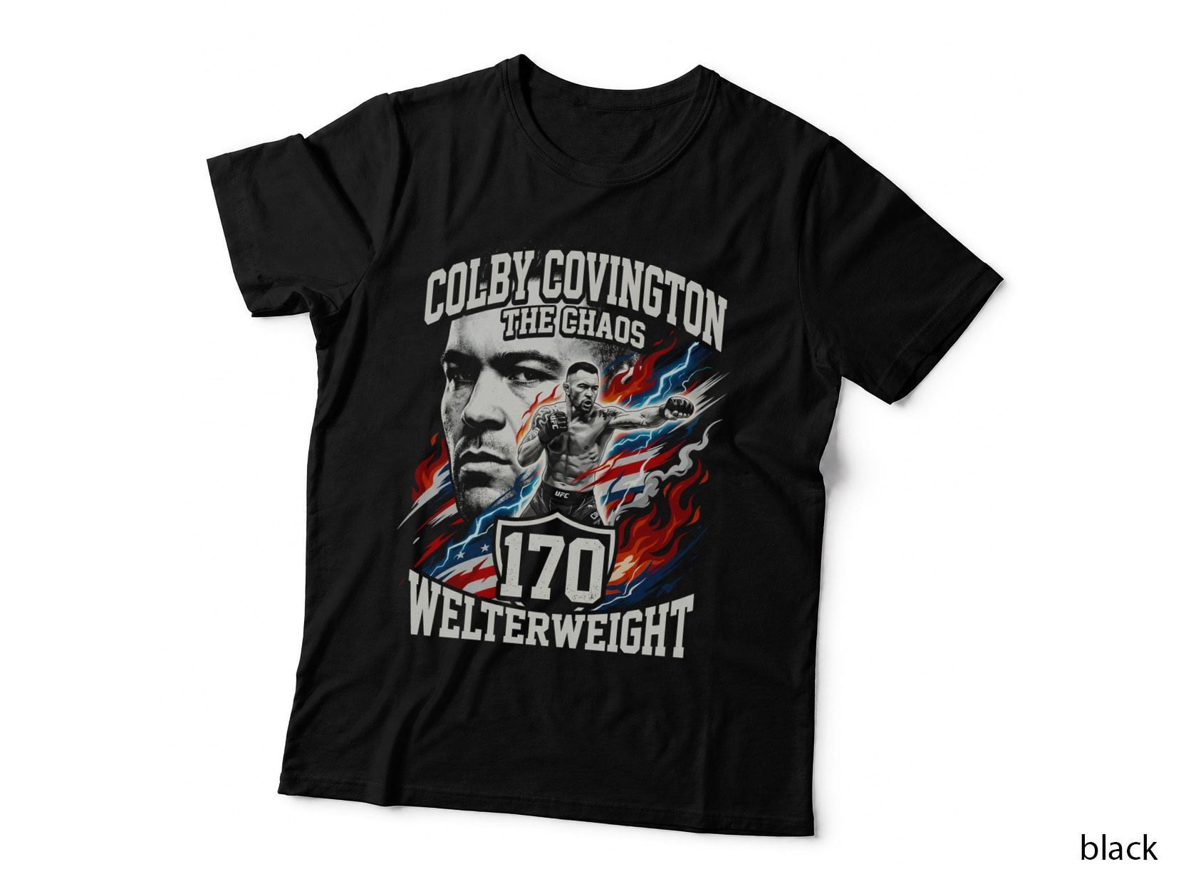 Colby Covington MMA Welterweight T-Shirt, the Chaos Print, MMA Fan Tee