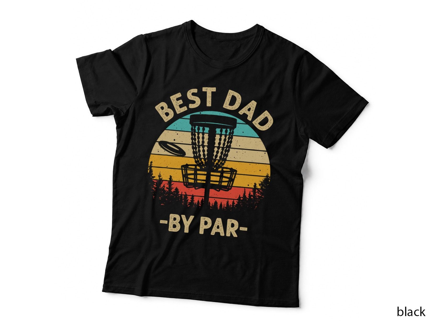 Cool Disc Golf for Men Dad Sports Tournament Best Dad by Par T-Shirt