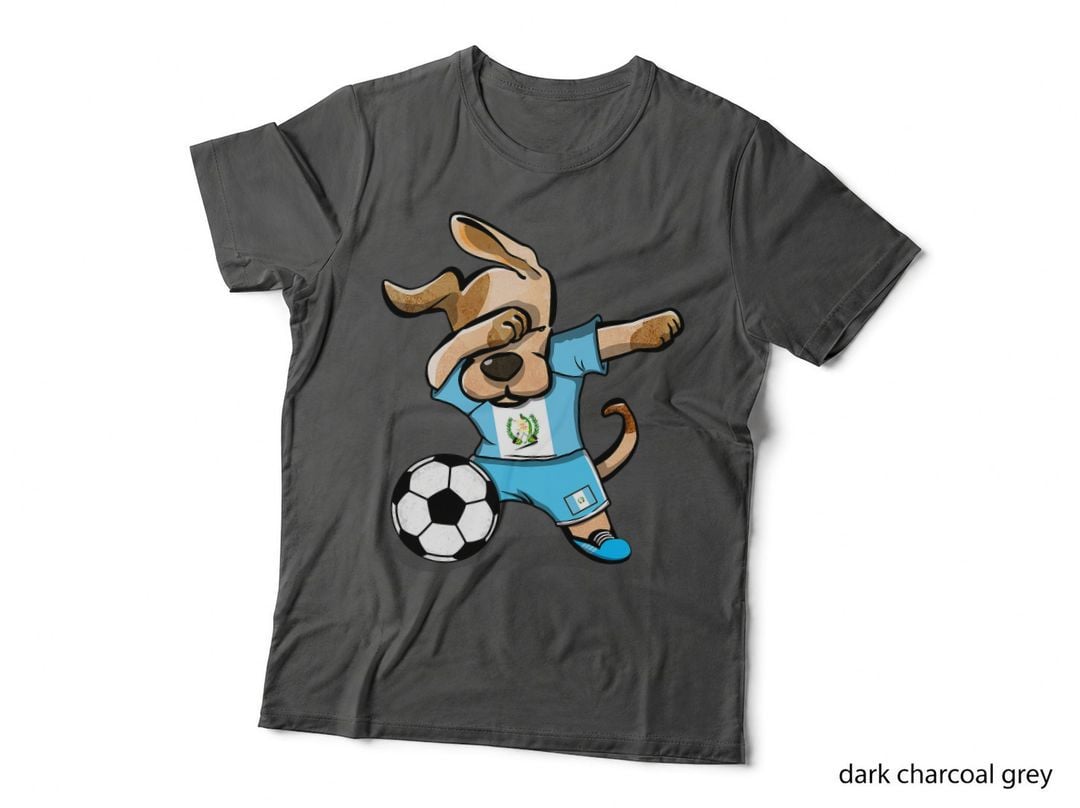 Dabbing Dog Guatemala Soccer Guatemalan Flag Football Lovers T-Shirt