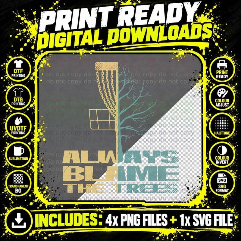 Disc Golf Set Disc Golf Disc Golfing Bag Disc Golf Png SVG Digital Bundle
