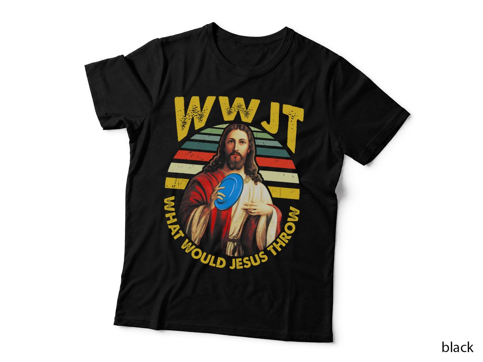 Disc Golf What Would Jesus Throw Frisbee Golf Wwjt Christian T-Shirt