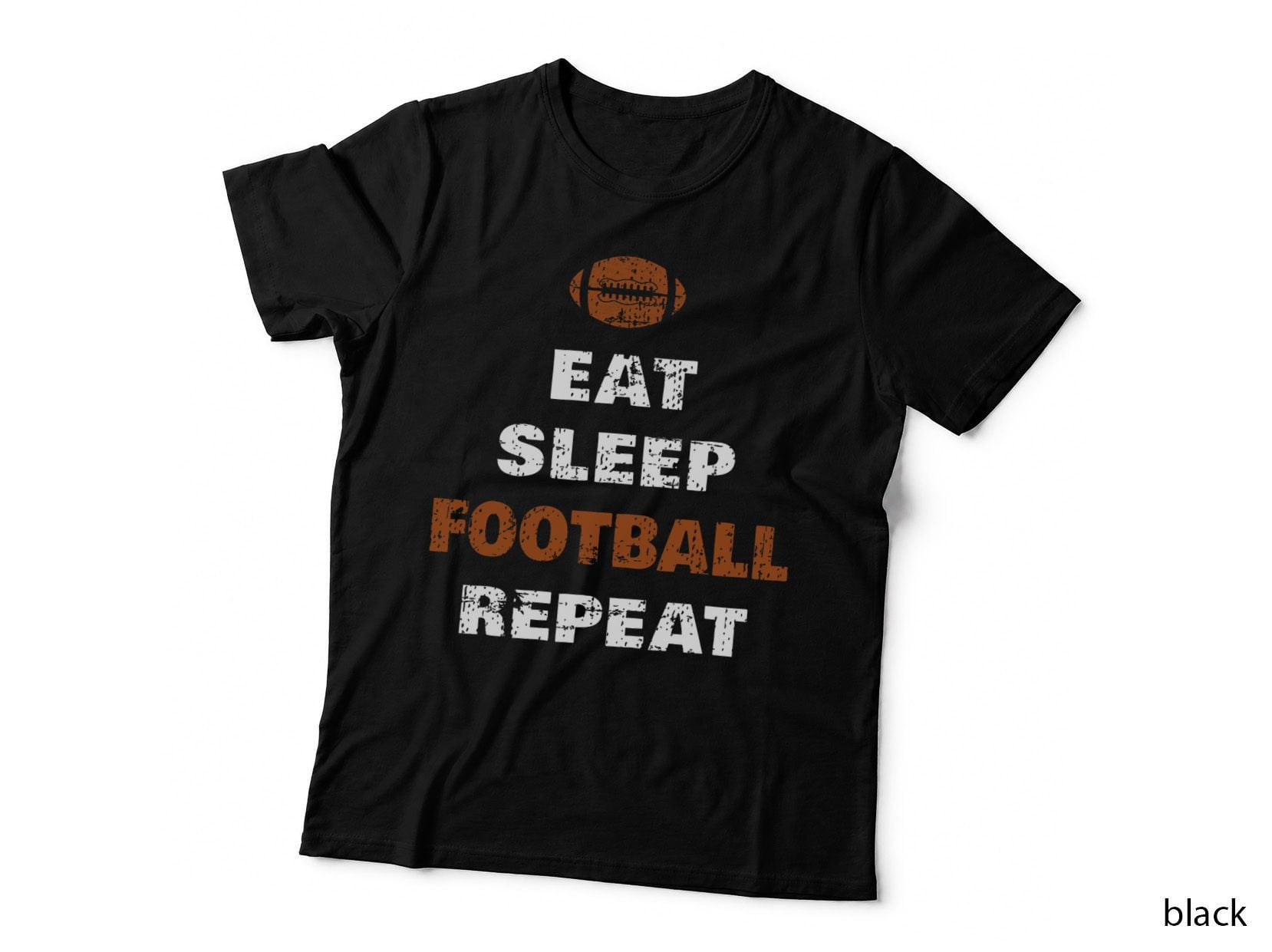 Eat Sleep Football Repeat T-Shirt Love Football Vintage Gift T-Shirt