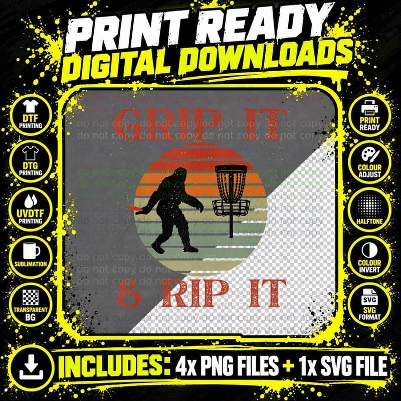 Flying Disc Lover Frolf Funny Disc Golfers Disc Golf Png SVG Digital Bundle