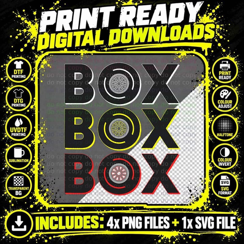 Formula Racing Car Radio Call T-Shirt Classic Fit Png SVG Digital Bundle