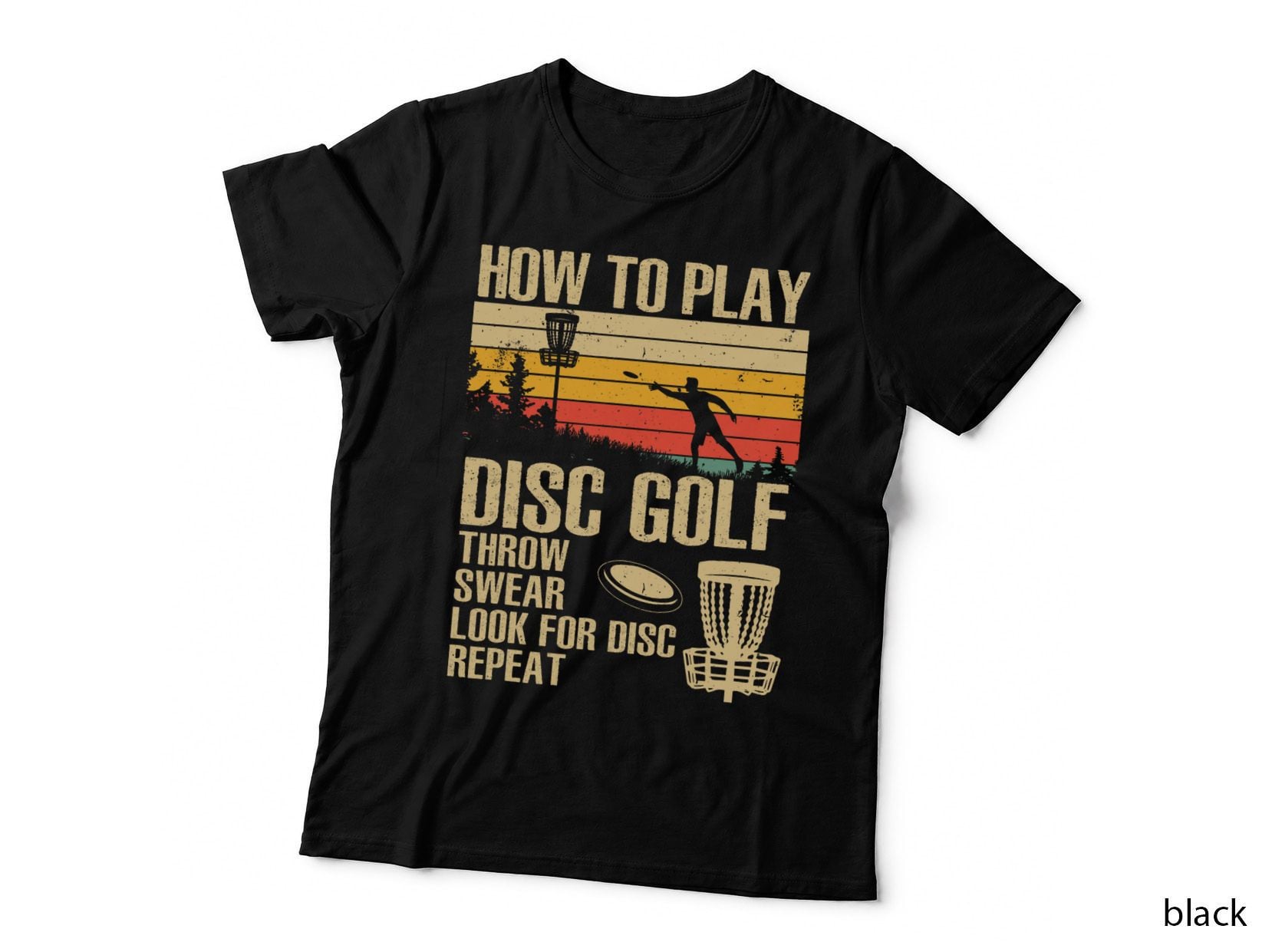 Funny Disc Golf Design for Men Women Disc Golf Player Lover T-Shirt