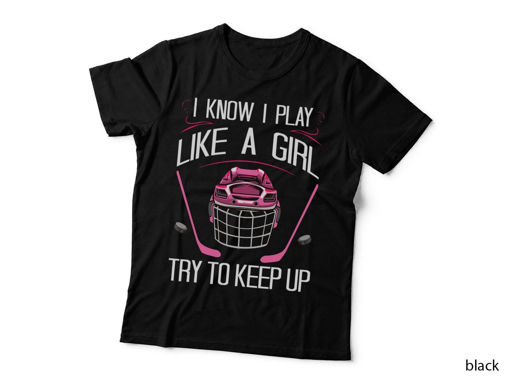 Funny Girls Hockey Designs for Women Field Hockey Novelty T-Shirt