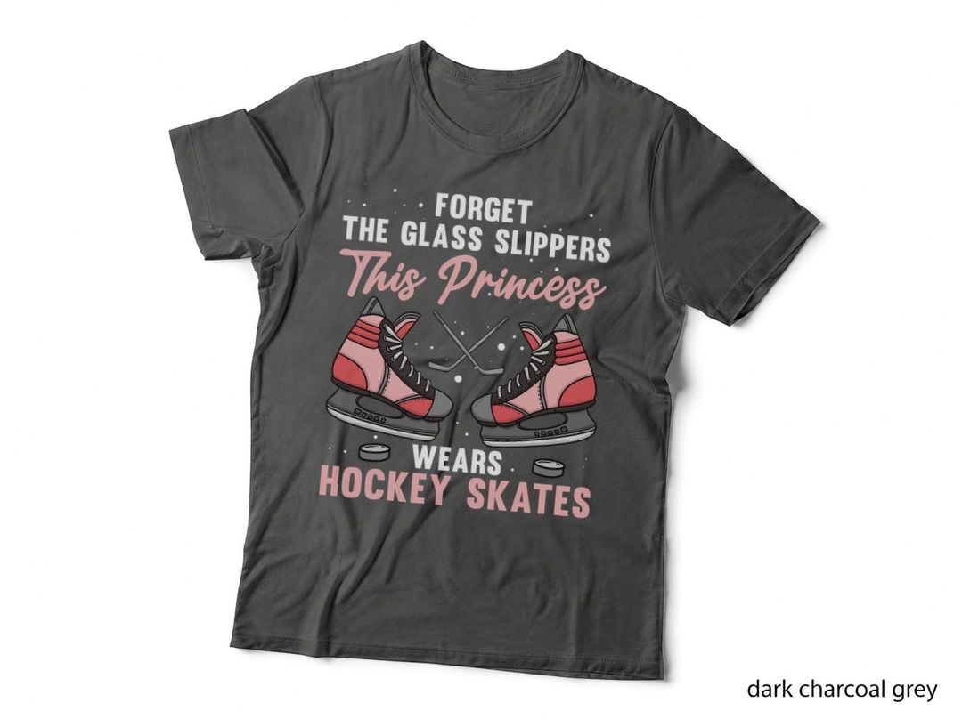 Funny Ice Hockey Art for Women Girls Ice Hockey Player Lover T-Shirt