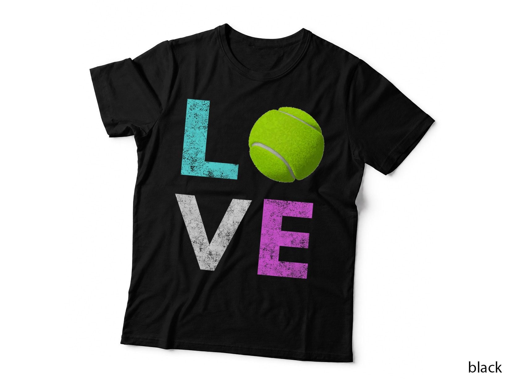 Girls Love Tennis Best Fun Birthday Gift, Tennis Lover, Sports Fan T-Shirt