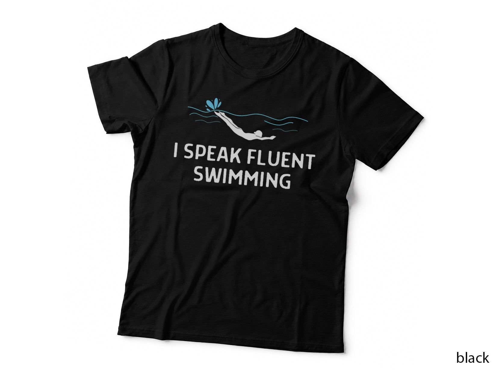 I Speak Fluent Swimming Outfit Women Men Premium, Swim Team Gift T-Shirt