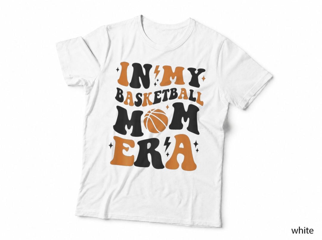 In My Basketball Mom Era (2sides Front+back), Sports Mom, Team Mom T-Shirt