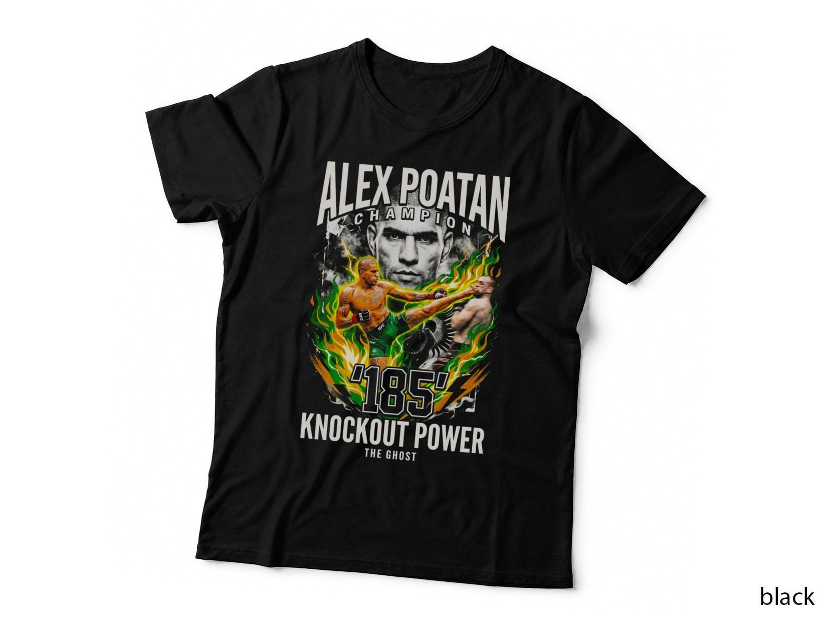 MMA Fighter Knockout Power Tee, Cage Fight Print, Knockout Power Gift