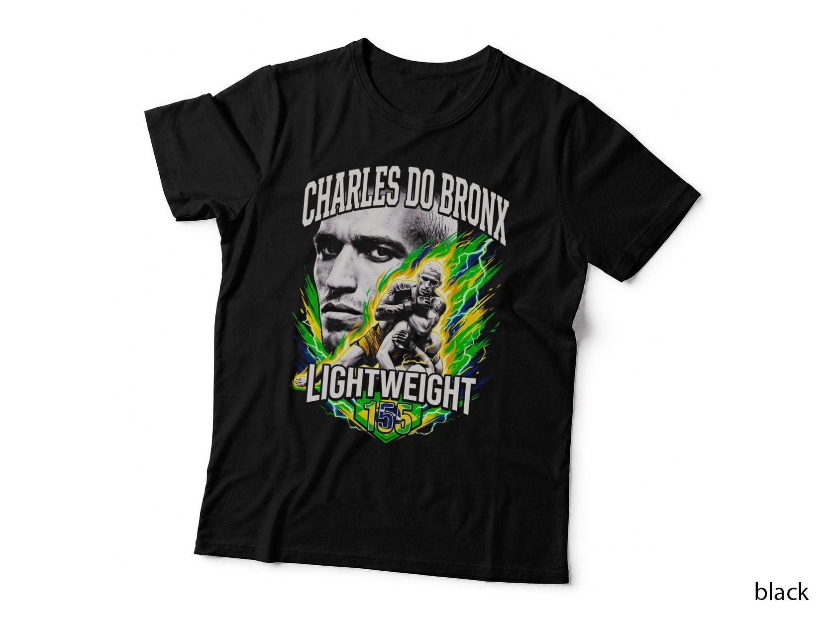 MMA Fighter Lightweight 155 T-Shirt, Martial Arts Gift, Cage Fight Print
