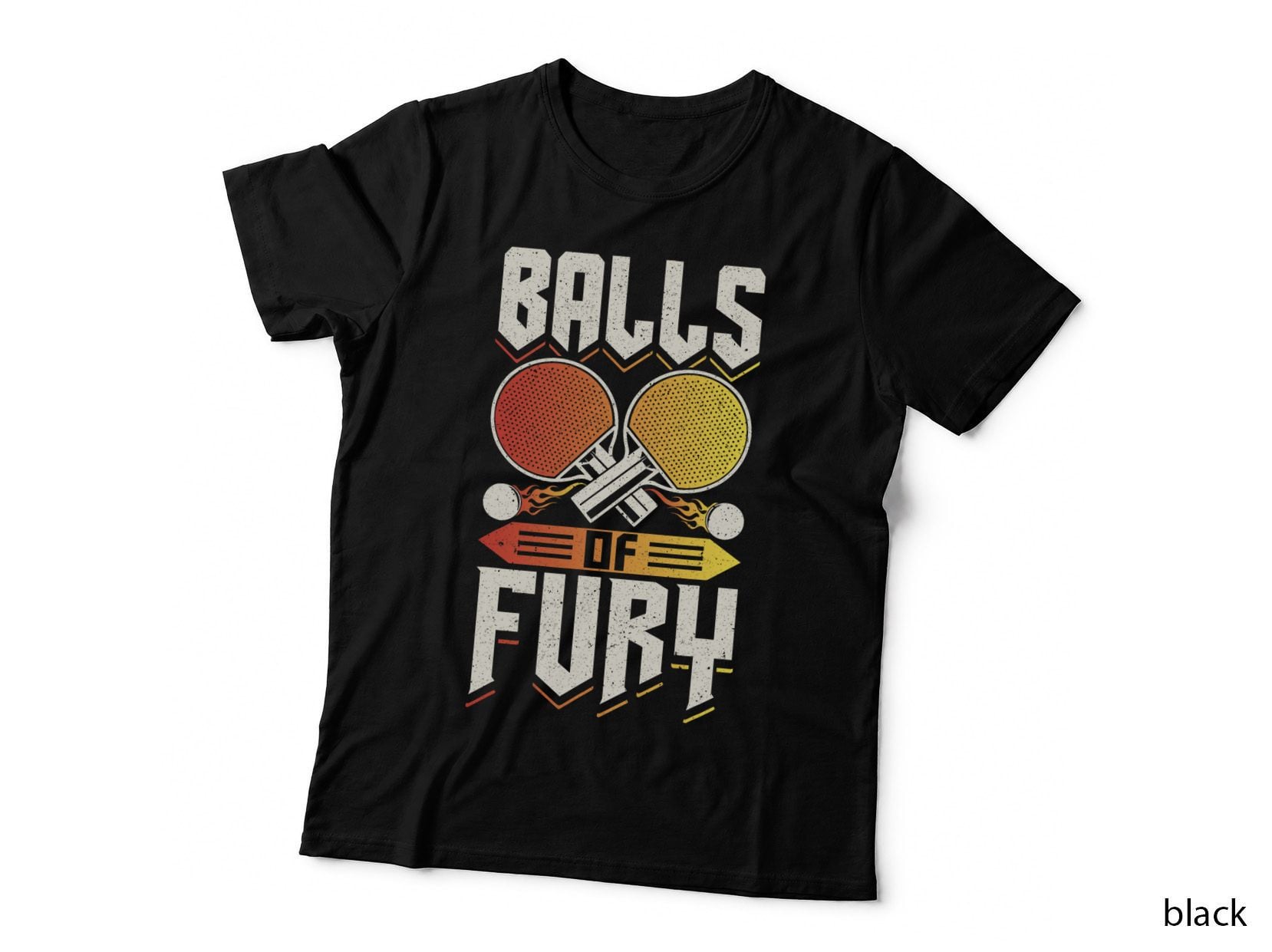 Ping Pong Table Tennis Balls of Fury, Sports Fan Gear, Game Day T-Shirt