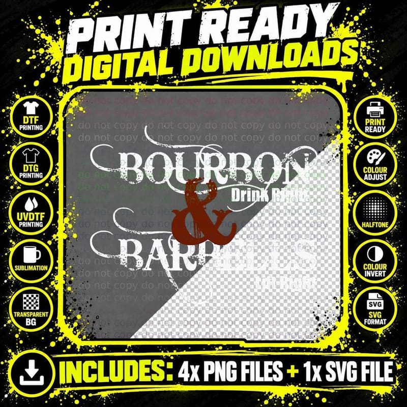 Weight Lifting Shirt Bourbon Barbells Fitness and Png SVG Digital Bundle