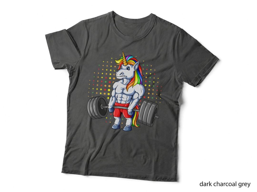 Weightlifting Unicorn Deadlifting Unicorn Powerlifting Gym T-Shirt