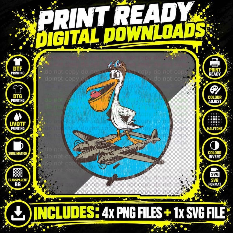 World War 2 Fighter Pilot Patch for WWII P-38 Veterans Png SVG Digital Bundle