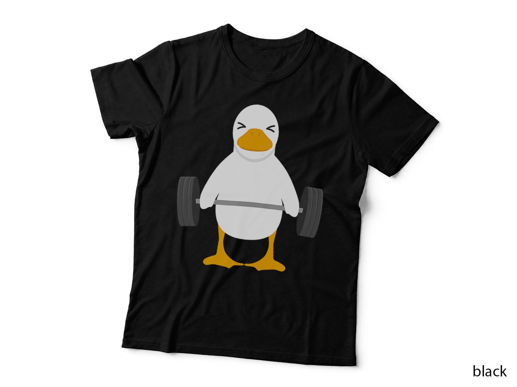 Duck Deadlift Design - Weight Lifting Gym Workout, Fitness T-Shirt