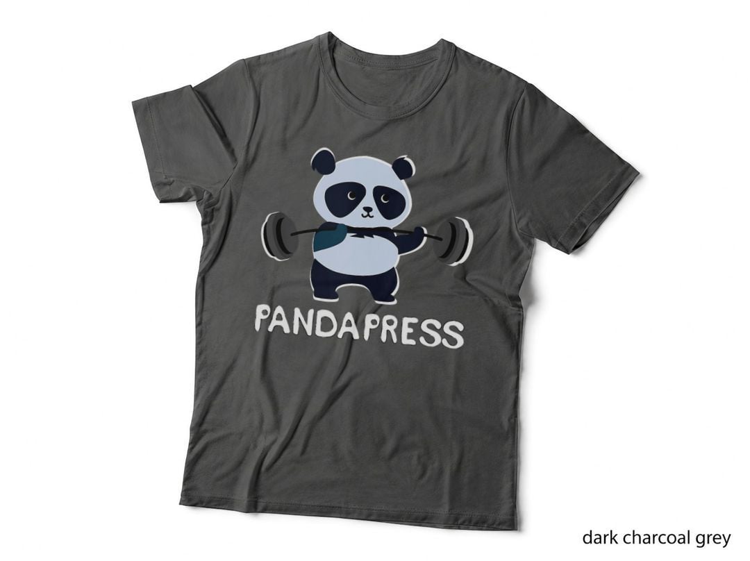Funny Gym Workout T Shirt Panda Bear Fitness Lifting Clothes, Humor T-Shirt