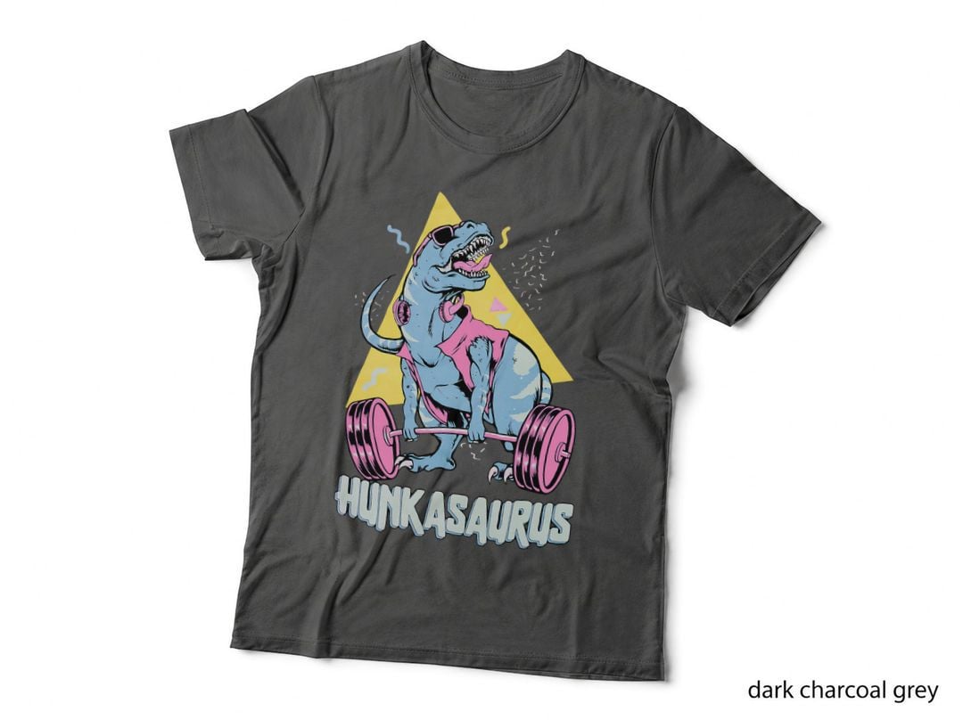 Hunkasaurus T Rex Dinosaur Funny Gym & Workout T-Shirt
