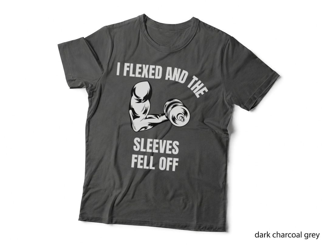 I Flexed and the Sleeves Fell off Workout Muscle Youth Gym, Fitness T-Shirt