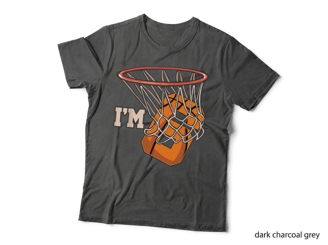 I'm 6 Basketball Theme Birthday Party Celebration T-Shirt