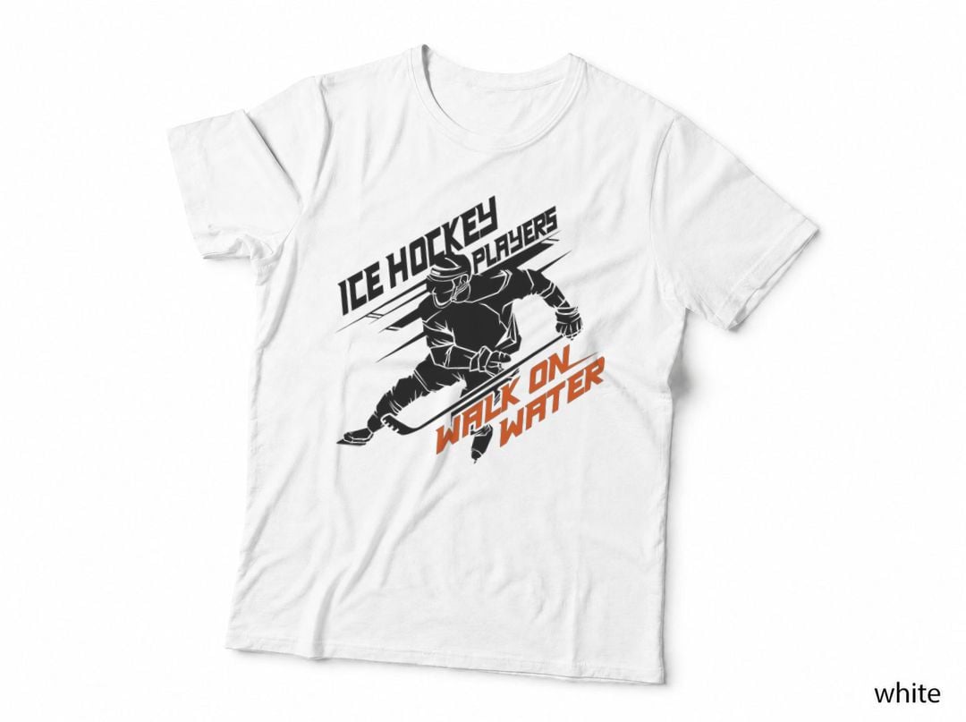Ice Hockey Players Walk on Water - Superpower Gift T-Shirt