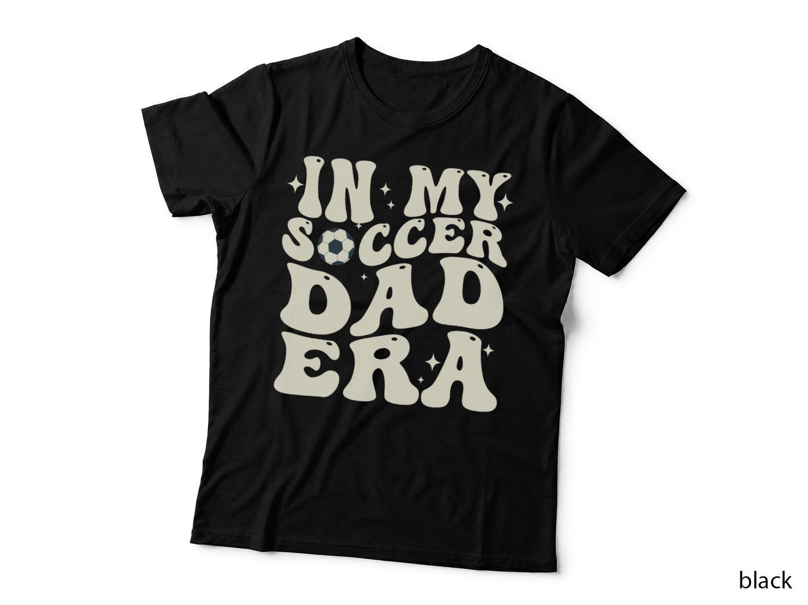 In My Soccer Dad Era Lover Groovy Retro Dad Father's Day T-Shirt