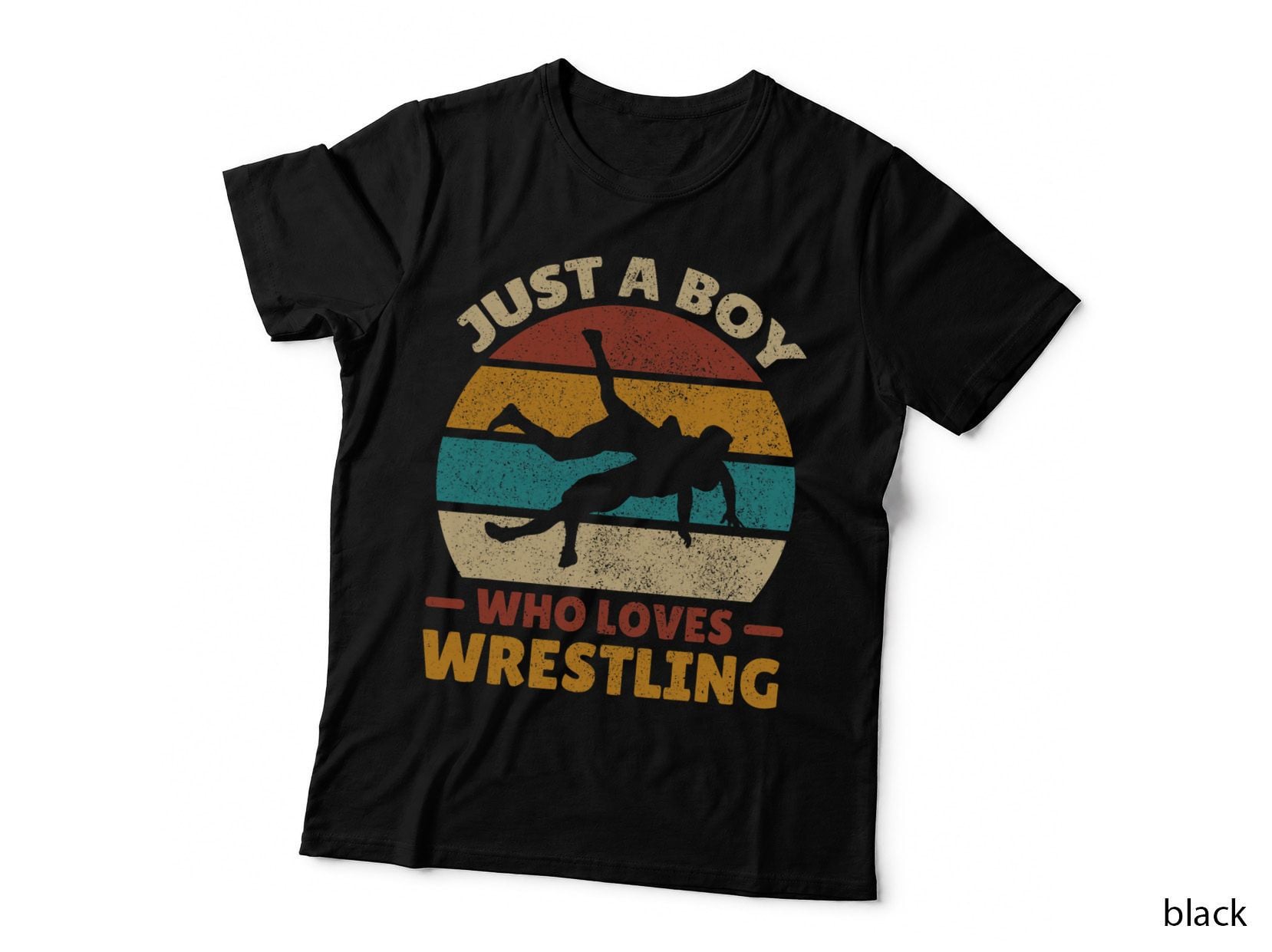 Just a Boy Who Loves Wrestling Boys Wrestle Outfit Wrestler T-Shirt