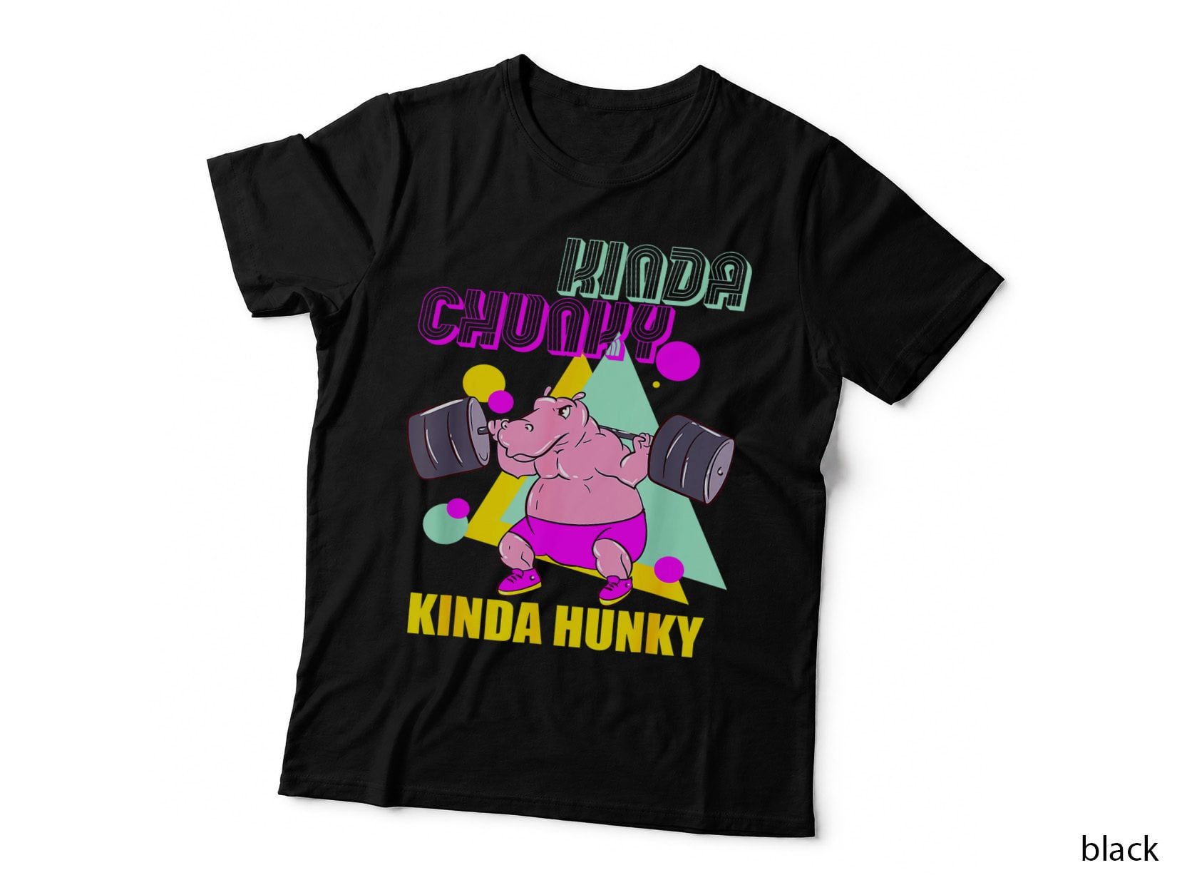 Kinda Chunky Kinda Hunky and Body Building Gym Mens T-Shirt