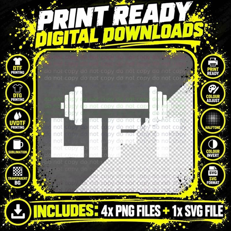 Lift Workout Lifting Weightlifting Gym T-Shirt Png SVG Digital Bundle