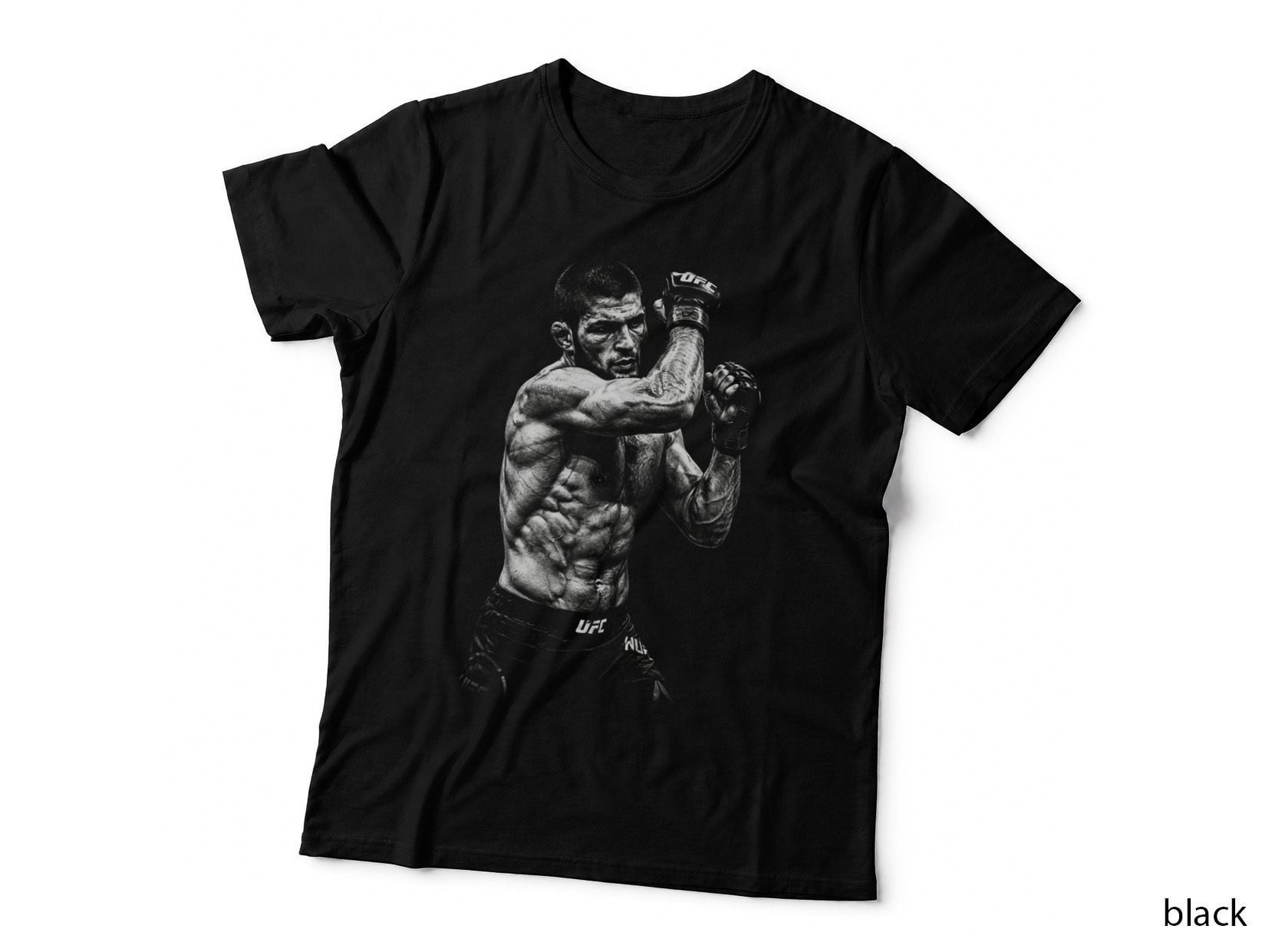 MMA Fighter Halftone Print, Cage Fight, Knockout Power Tee