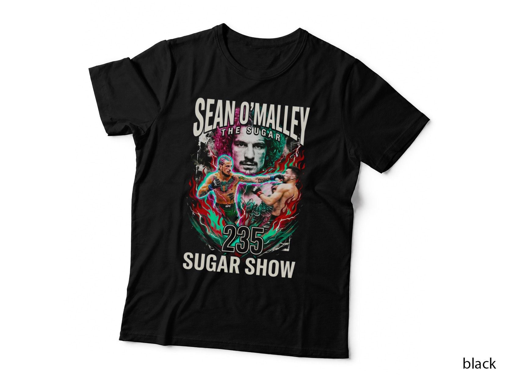 MMA Fighter Sugar Skull T-Shirt, Sugar Show, Knockout Power Tee