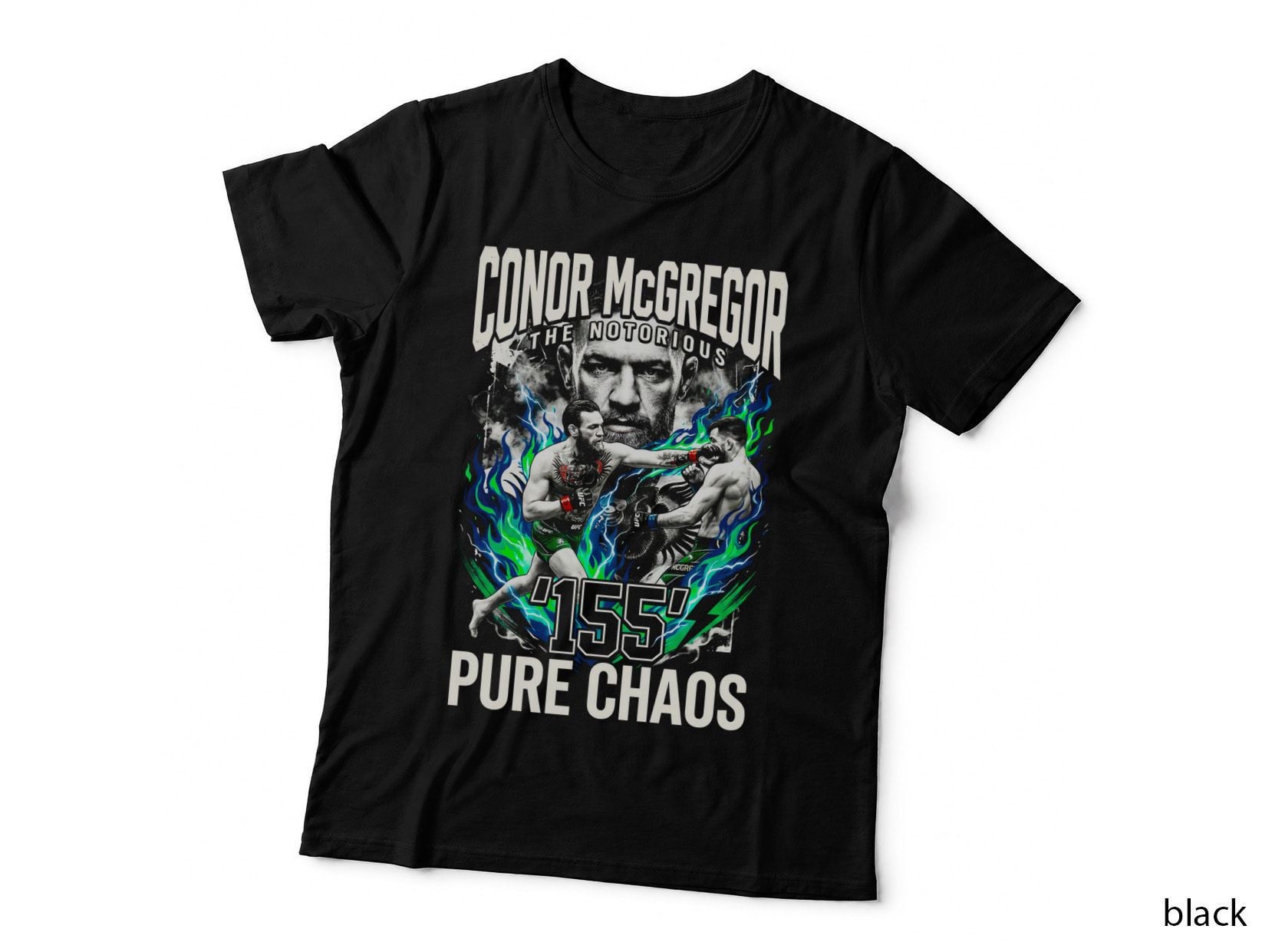 MMA Fighter Tee, Conor Mcgregor Print, Cage Fight Apparel