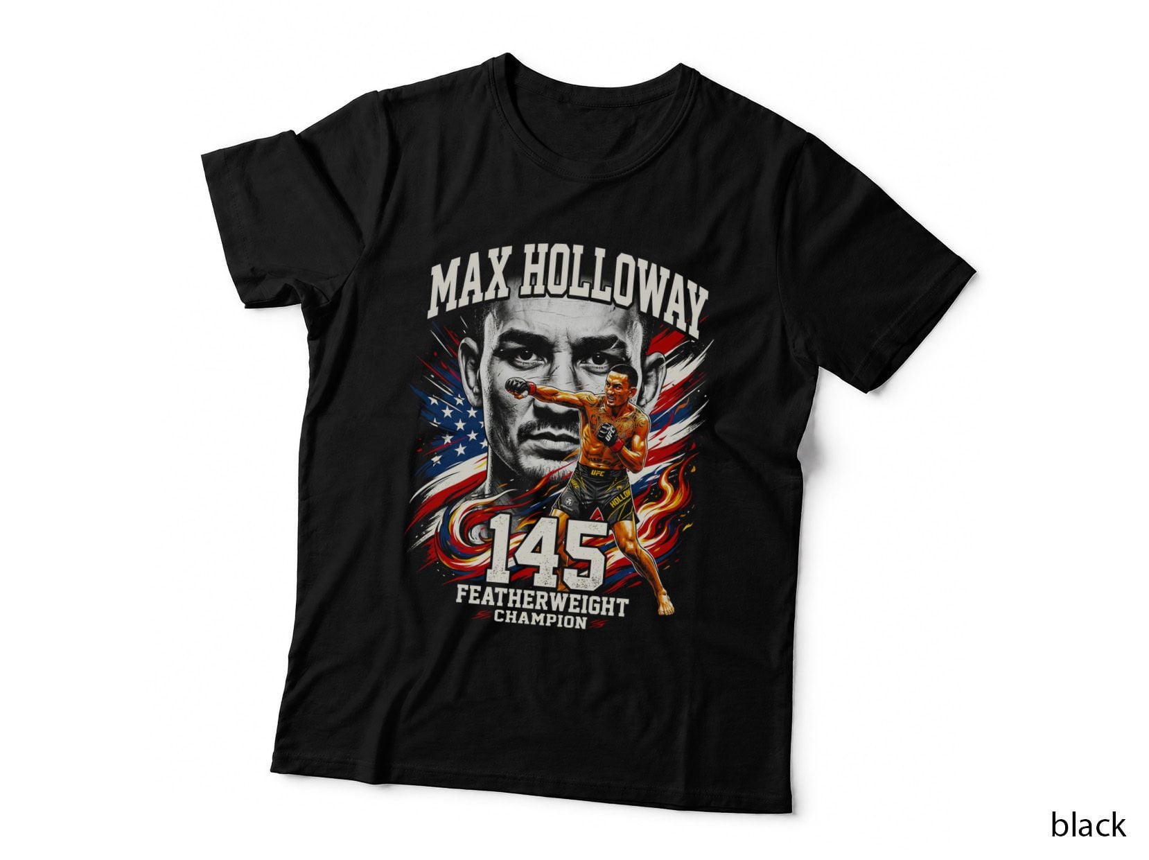 Max Holloway 145 Featherweight Champion MMA T-Shirt