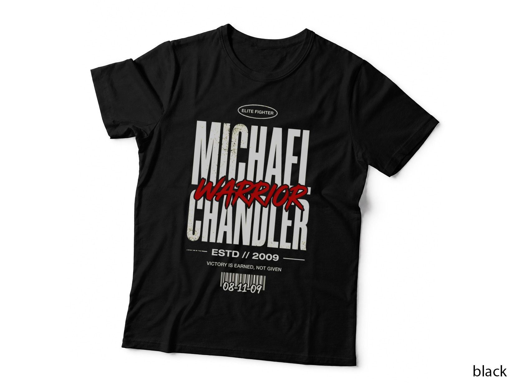 Michael Chandler Warrior Tee, MMA Fighter Print, Cage Fight Apparel